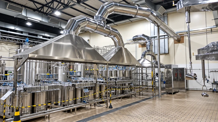 Sistema industrial com equipamentos e plataformas