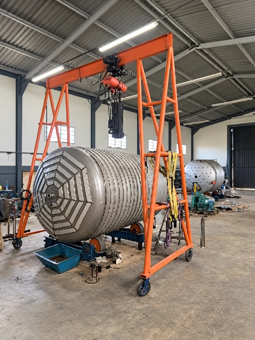 Fabricação de equipamento industrial de maior porte